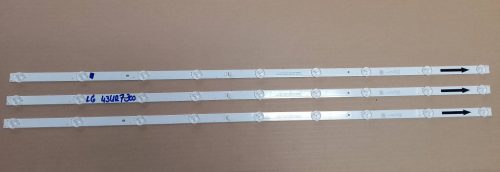 43D6100-ZX3030A-3X9YH (LG 43UR7300) LED háttérvilágítás (T0768)